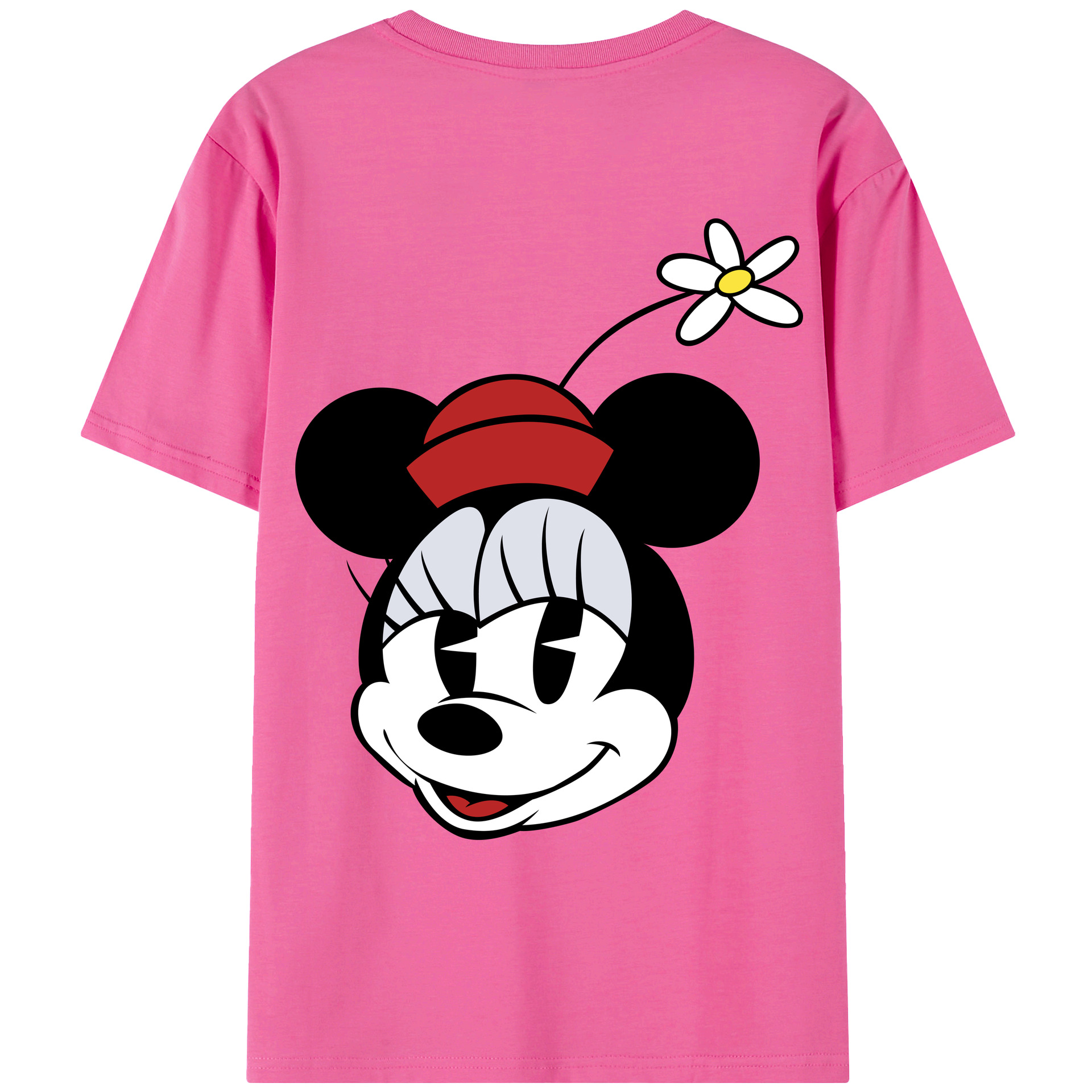 （画像用） ミッキーマウス Mickey Mouse レディース半袖Tシャツ(バックプリント)
